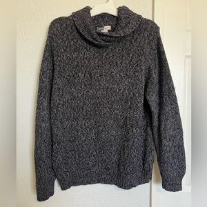 Vintage Kelly Scott Black and Gray Knit Sweater